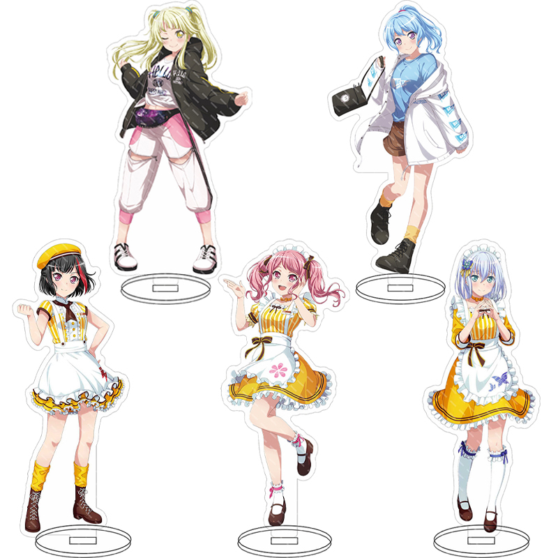 Figma Stand Set - 16CMアニメアクリルフィギュア BanG Dream! ミタケラン マルヤマアヤ ワカナレイ