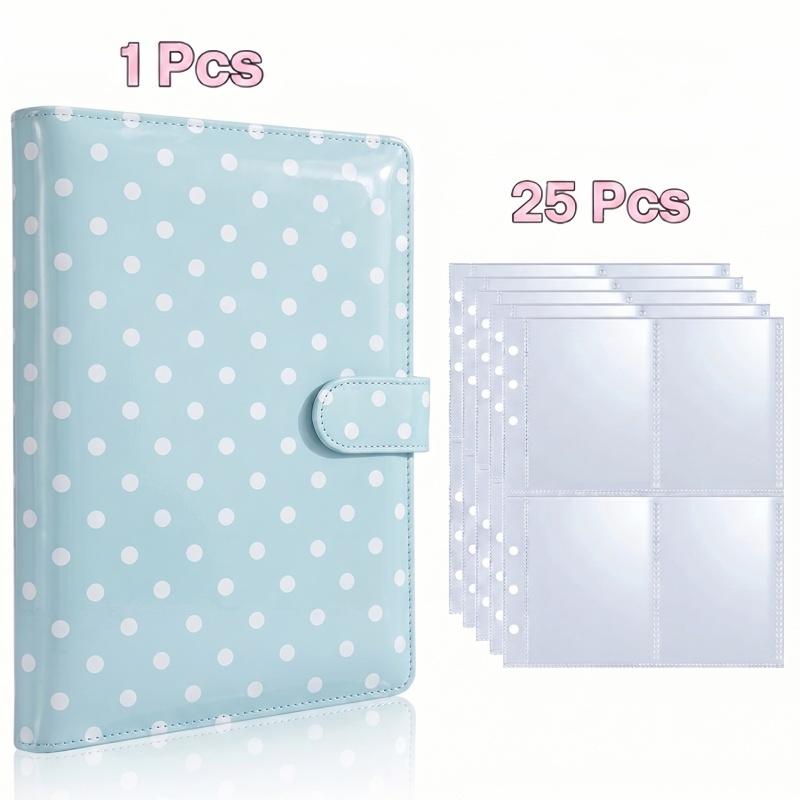 マカロンカラー水玉模様100グリッドカードバインダー-25枚 - Card Penny Sleeve のレビューと価格