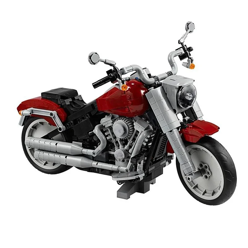 1023ピース ハーレー ファットボーイ MOC DIY バ - Lego Set Creator のレビューと価格