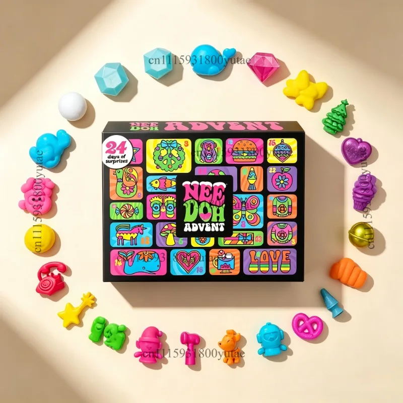 クリスマスアドベントカレンダー、ブラインドボックス、ニードオ - Fidget Cube Original のレビューと価格