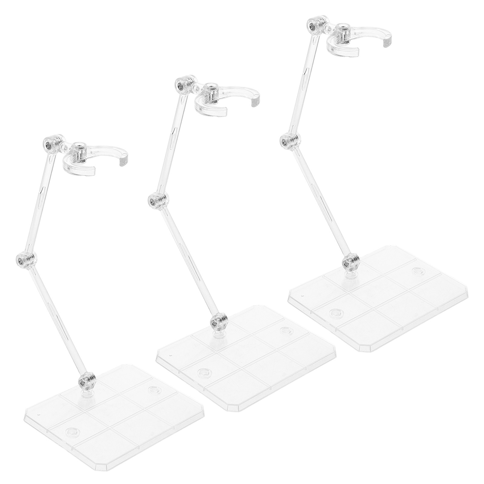 透明フィギュアスタンド3点セット。高さ調節可能なウエストクラ - Action Figure Stand のレビューと価格