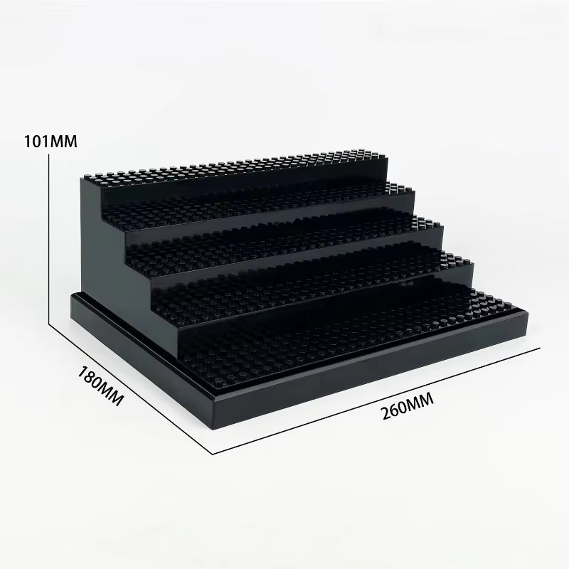 アクリル製のミニドール展示ケース。積み重ねて収納できる防塵構 - Building Block Mini のレビューと価格